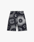 Pearlescent Monogram Denim Shorts
