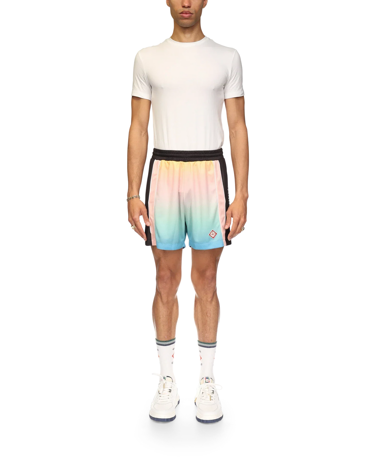 Pastel Gradient Football Shorts
