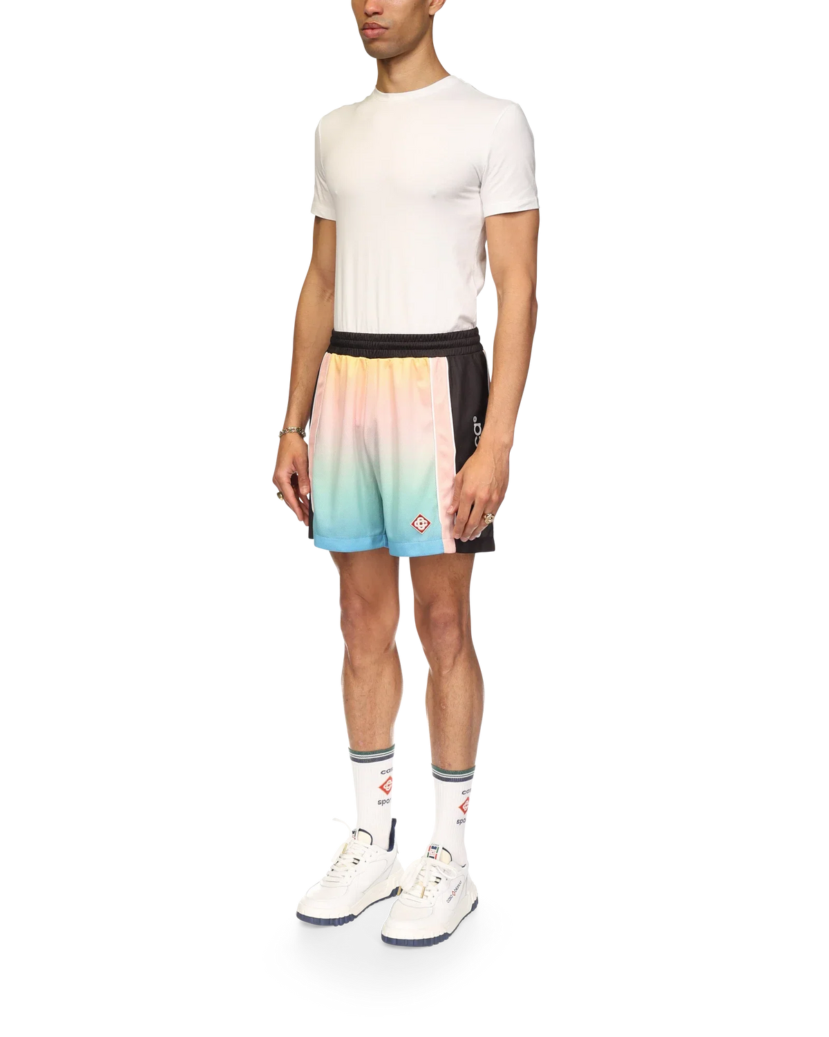 Pastel Gradient Football Shorts