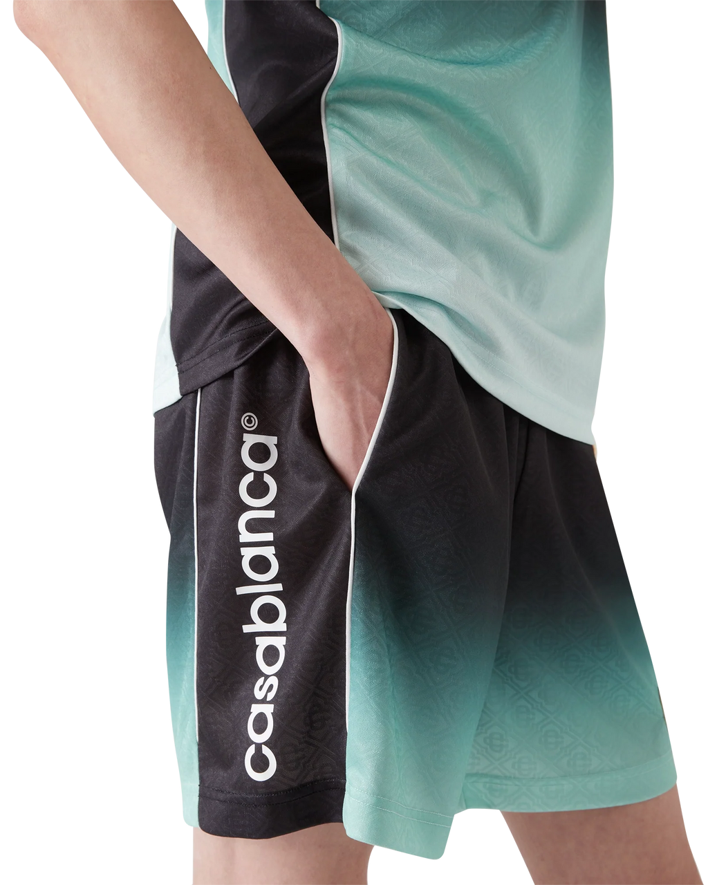 Gradient Monogram Jacquard Football Shorts
