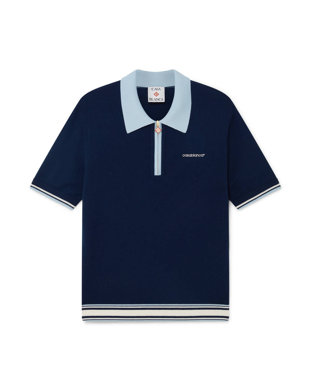 Merino Knit Tennis Polo Shirt
