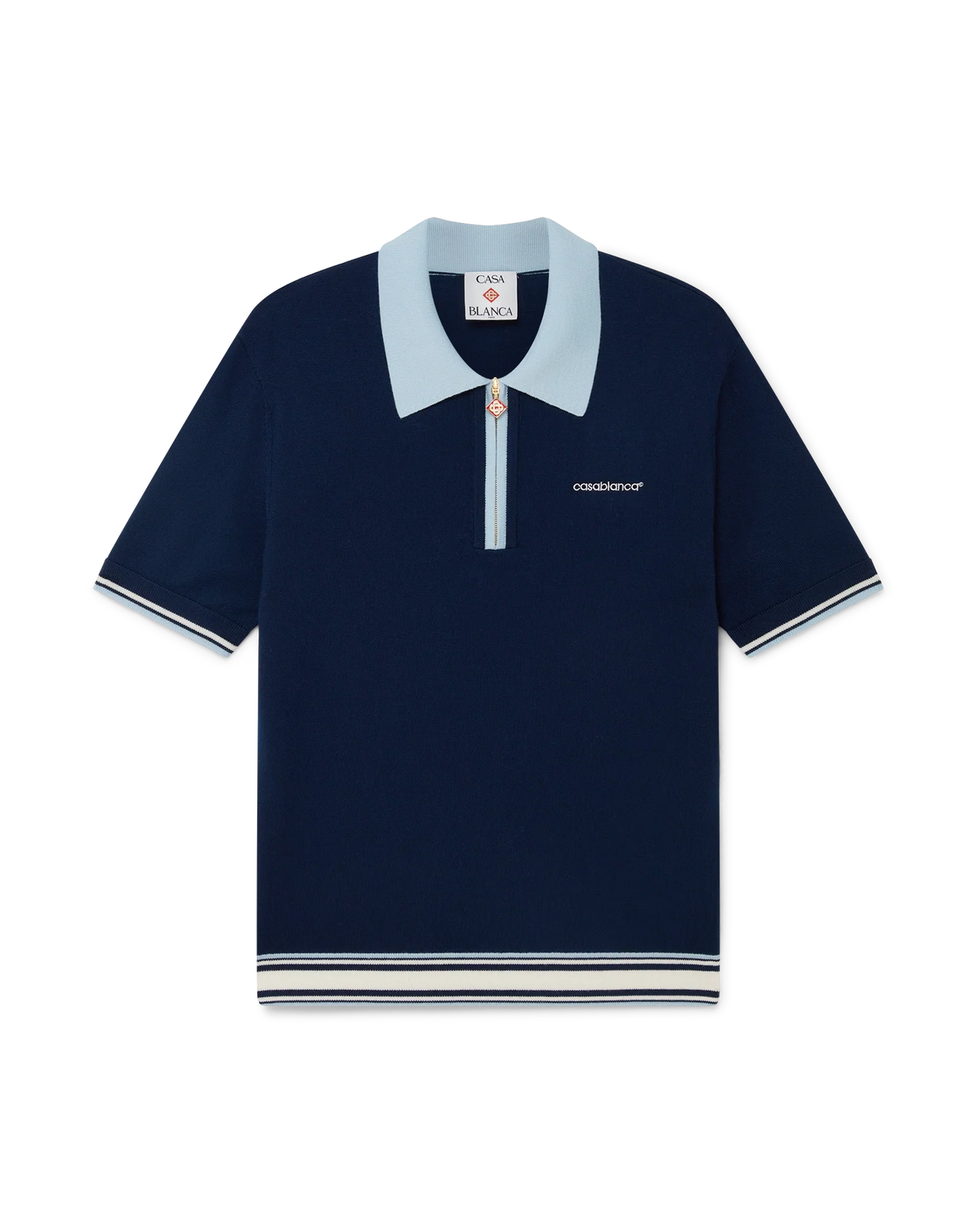 Merino Knit Tennis Polo Shirt