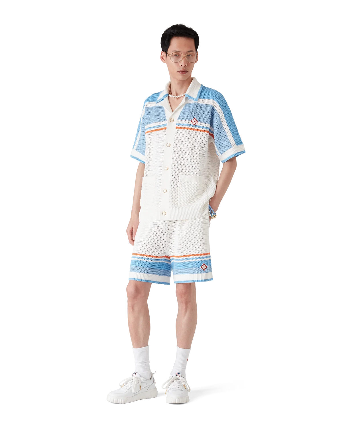 Cotton Tennis Crochet Shorts