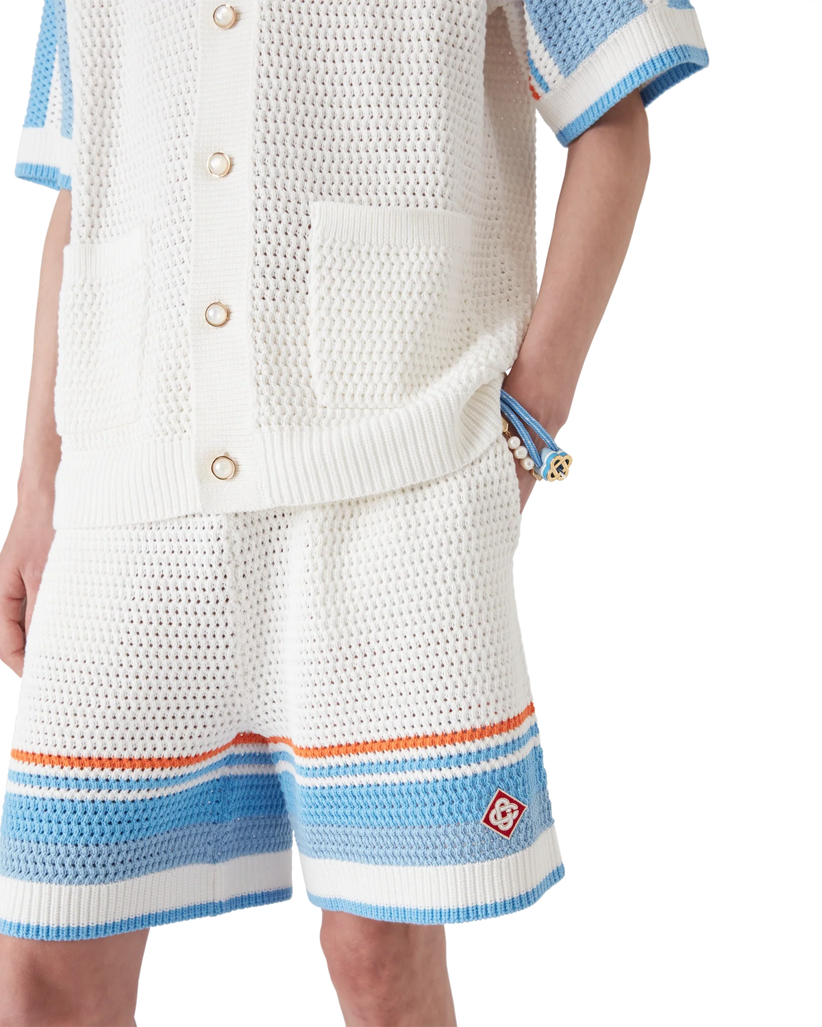 Cotton Tennis Crochet Shorts
