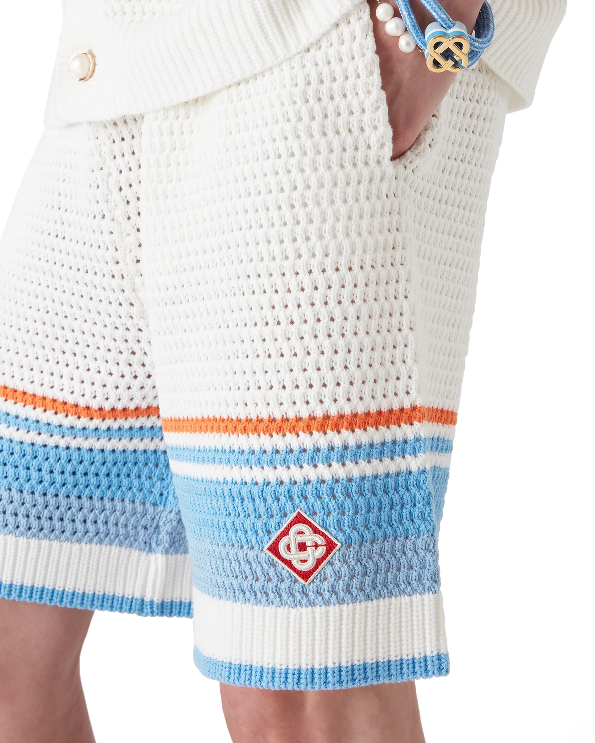 Cotton Tennis Crochet Shorts
