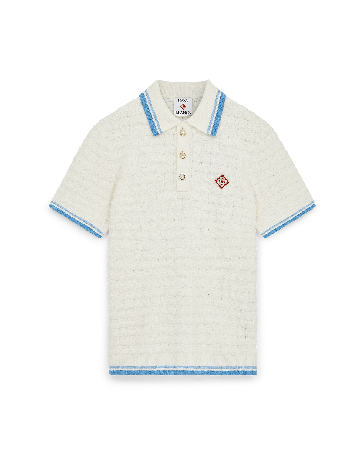 Cotton Boucle Polo Shirt