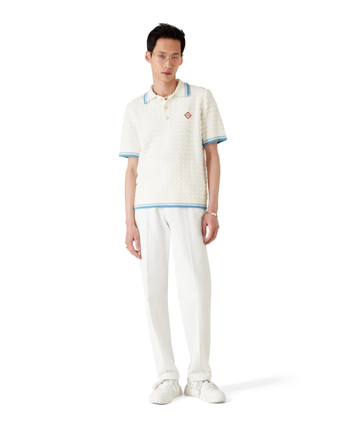 Cotton Boucle Polo Shirt