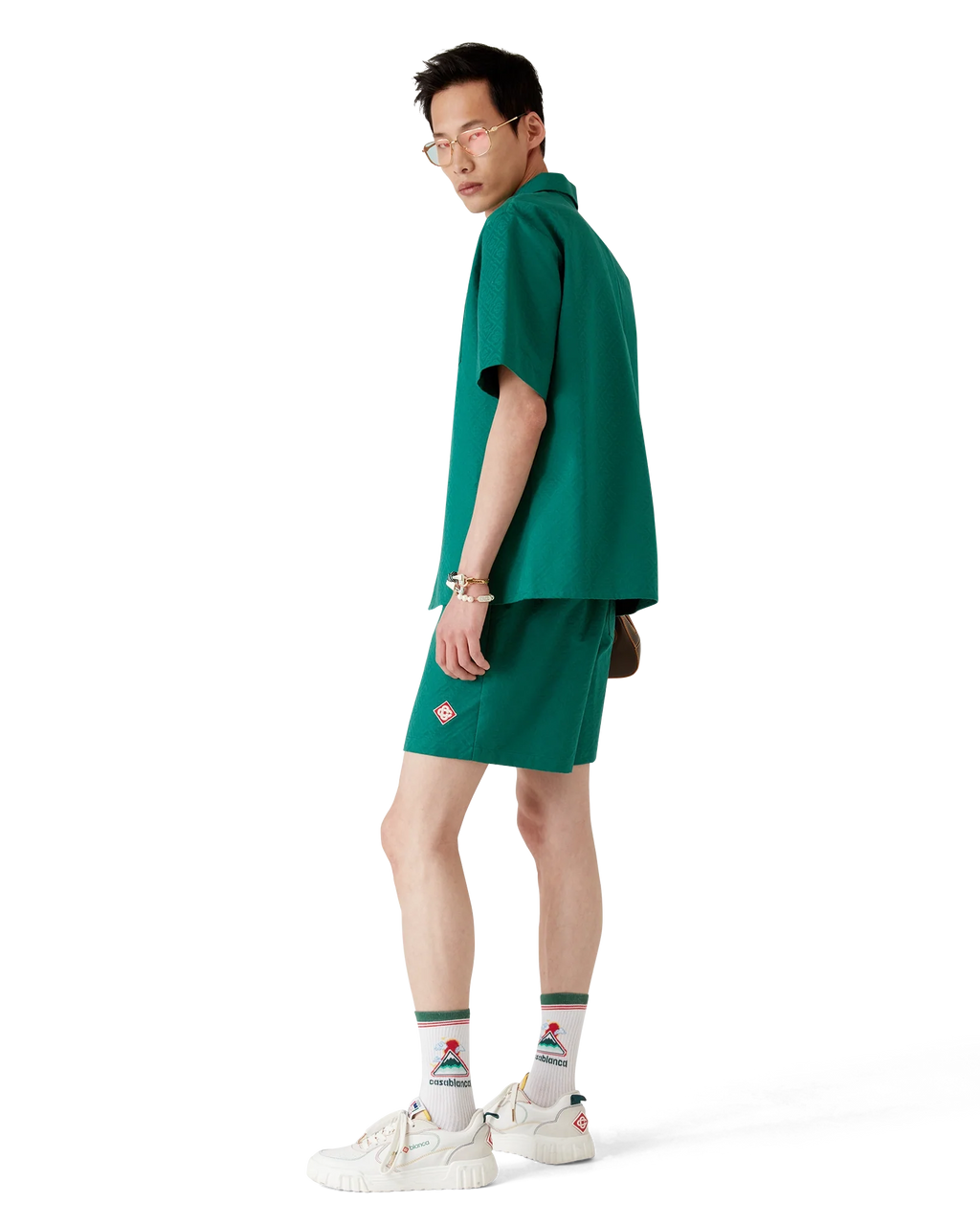 Cotton Monogram Jacquard Shorts