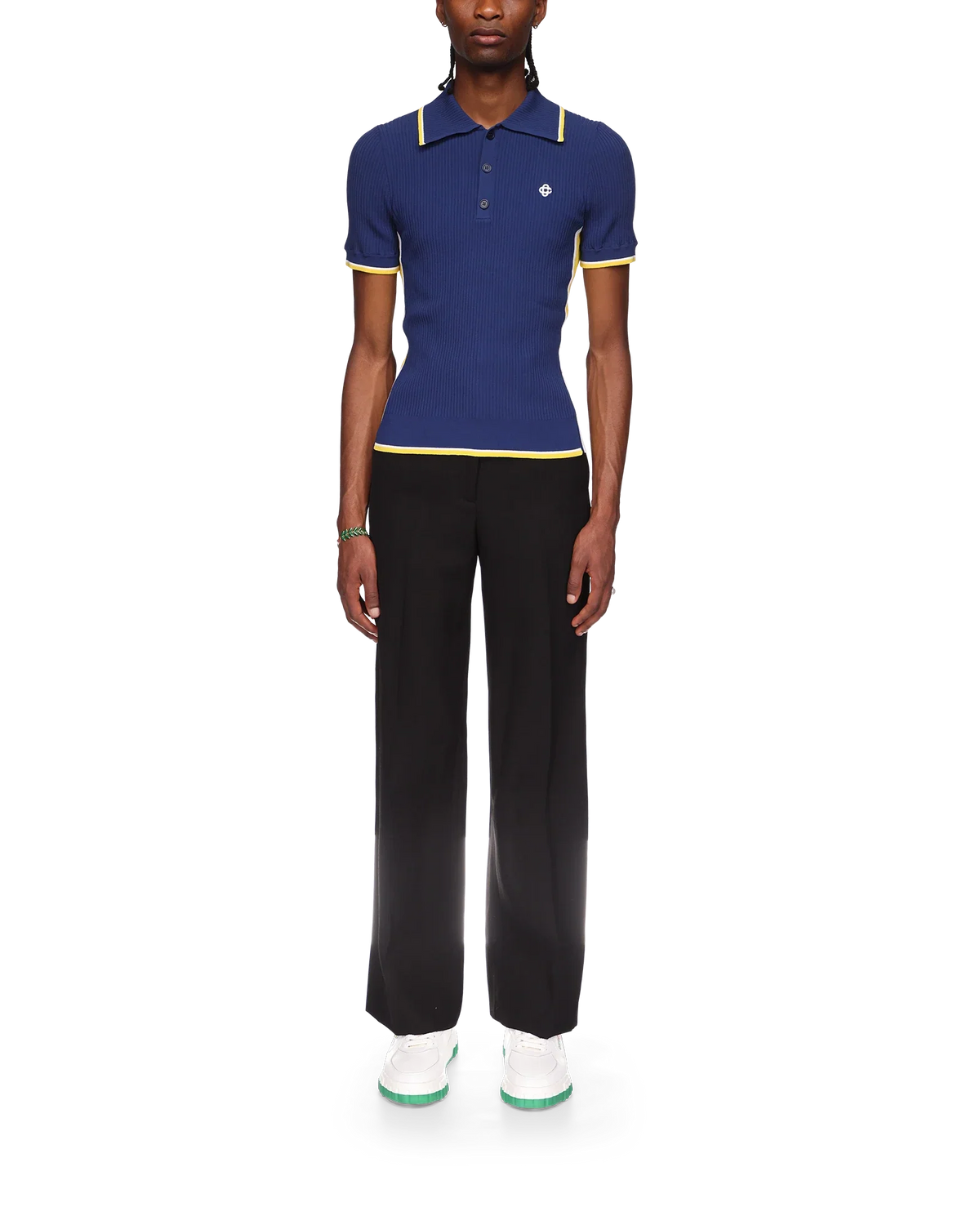 Rib Polo Shirt