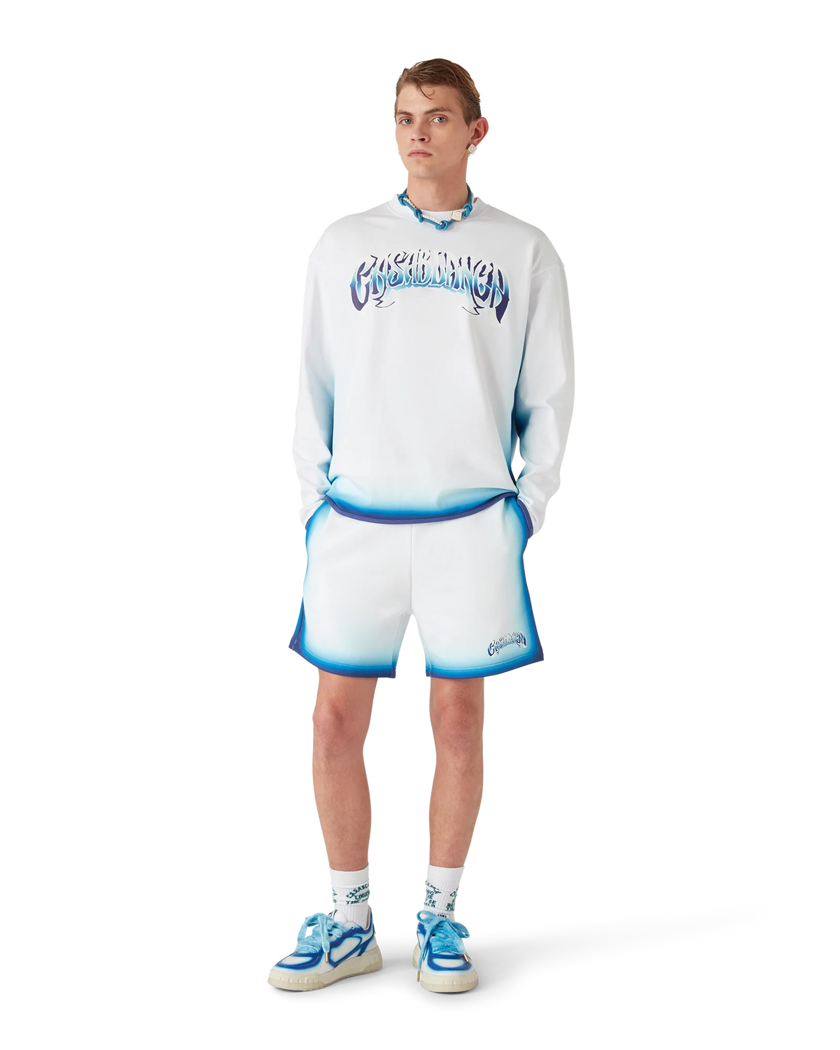 Blue Fade Long Sleeve T-Shirt