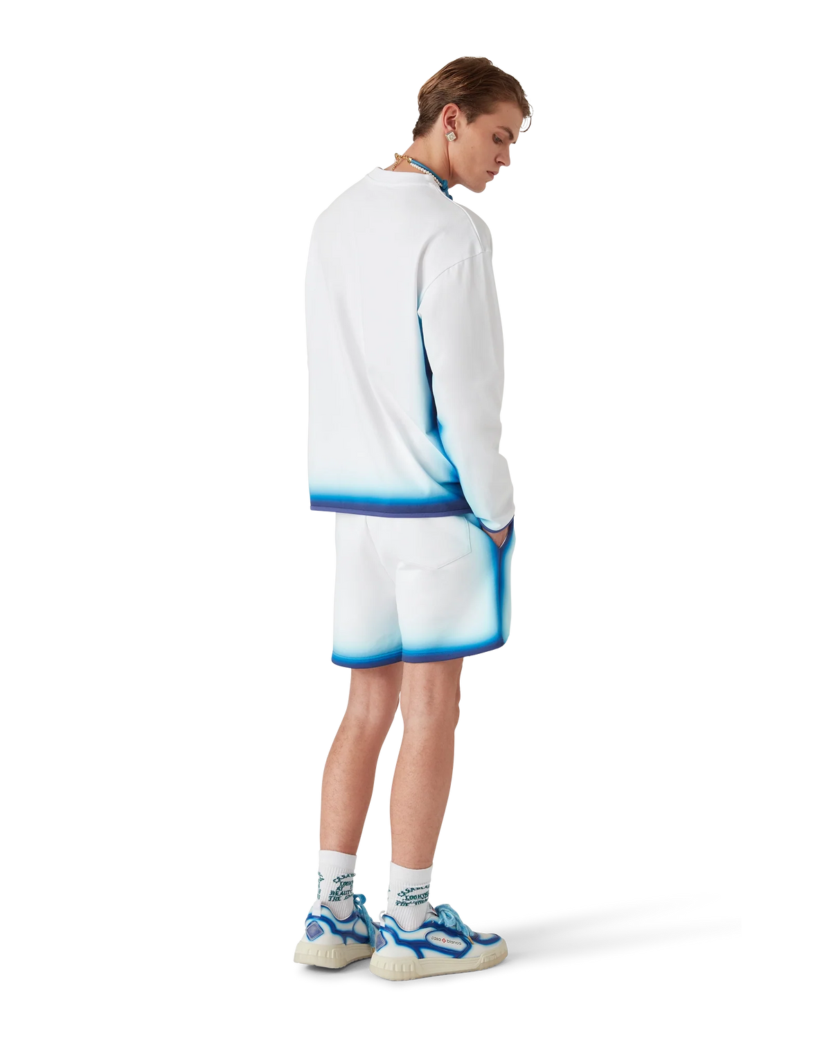 Blue Fade Long Sleeve T-Shirt