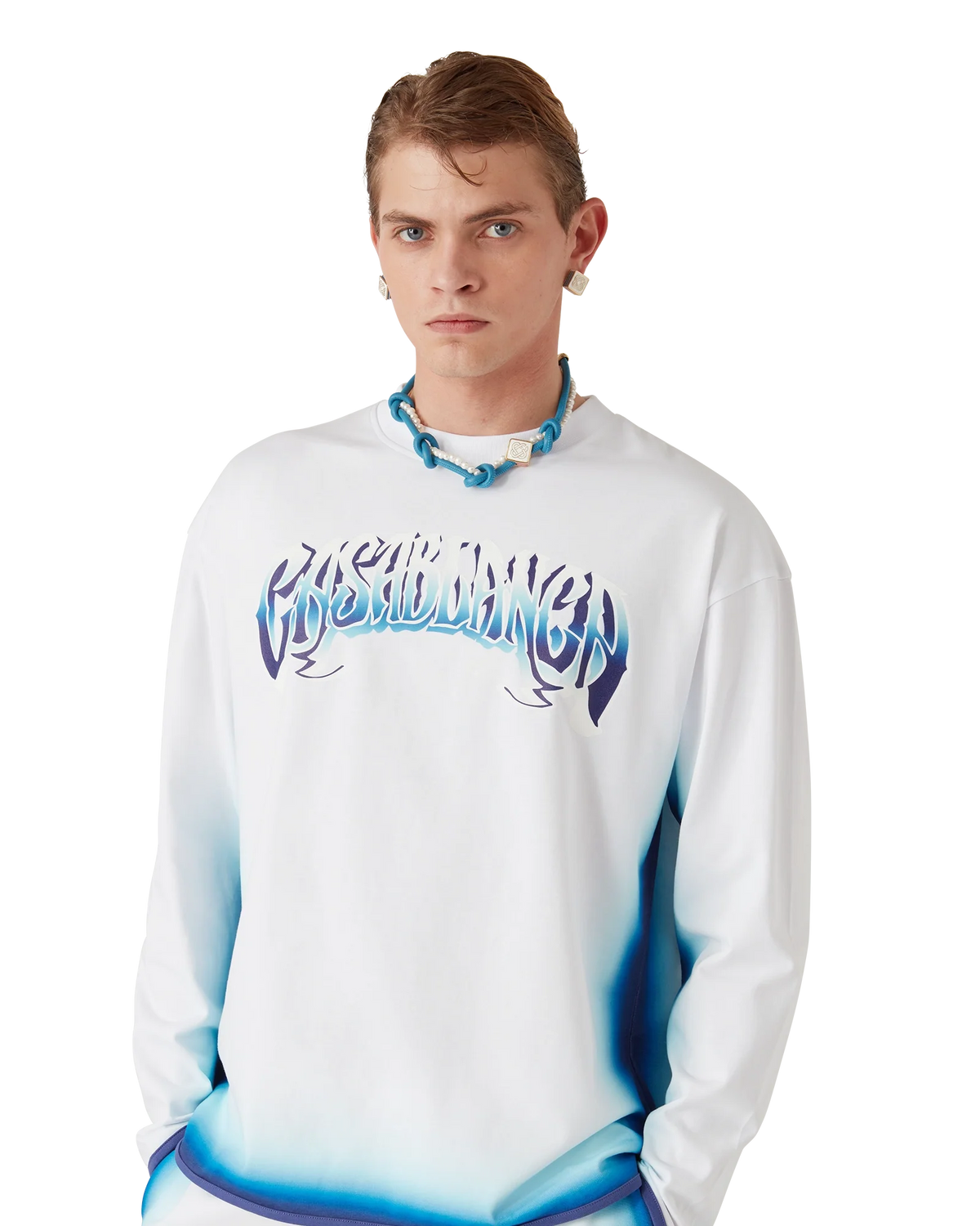 Blue Fade Long Sleeve T-Shirt