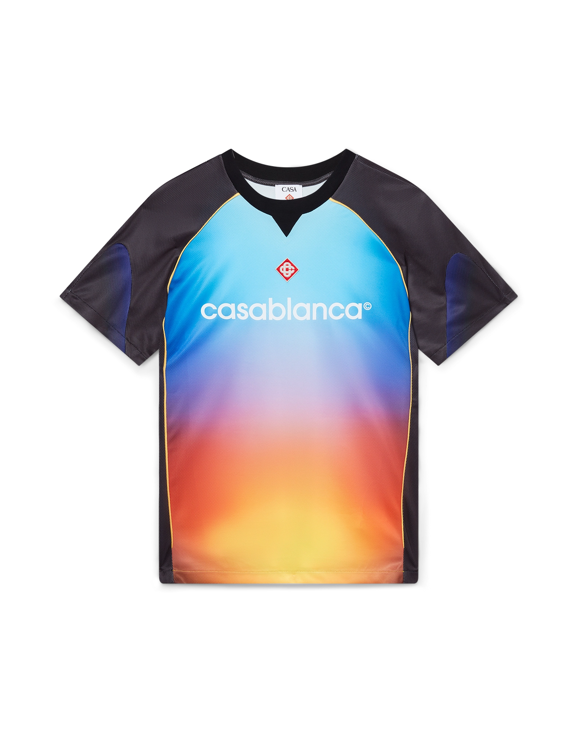 Aubergine Gradient Short Sleeve Football Jersey