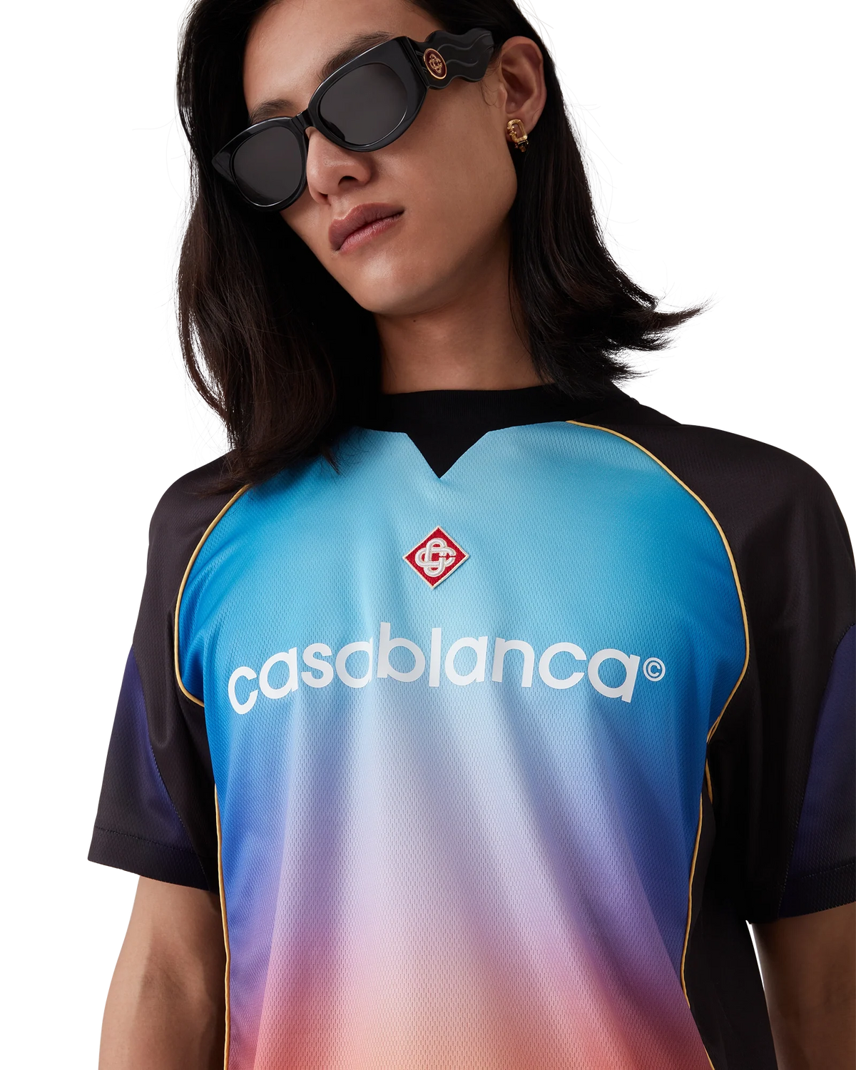 Gradient Short Sleeve Football Shirt