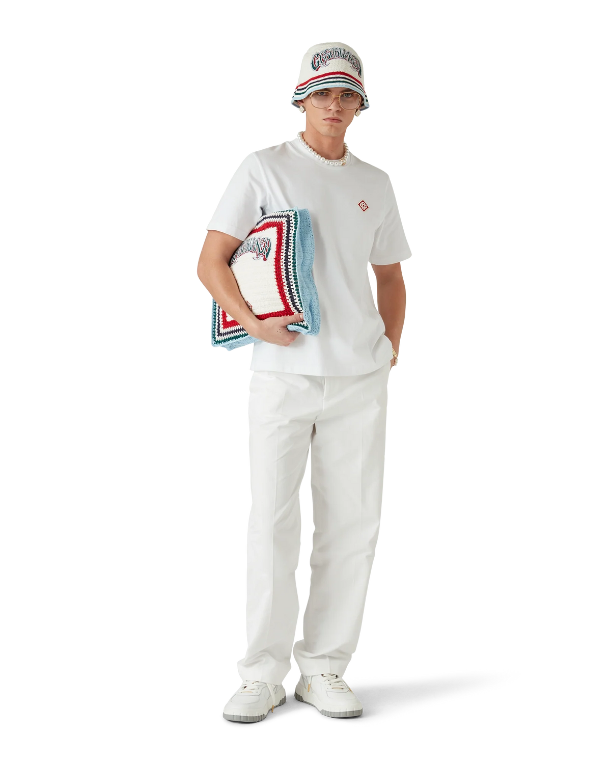 White Diamond Logo Short Sleeve T-Shirt