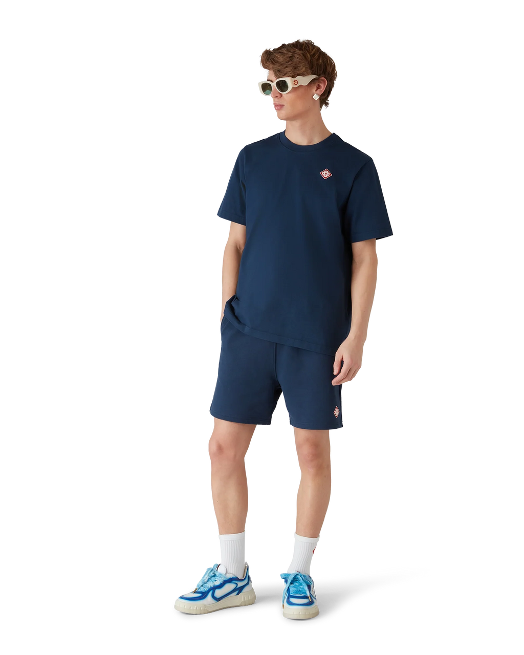 Navy Diamond Logo Short Sleeve T-Shirt