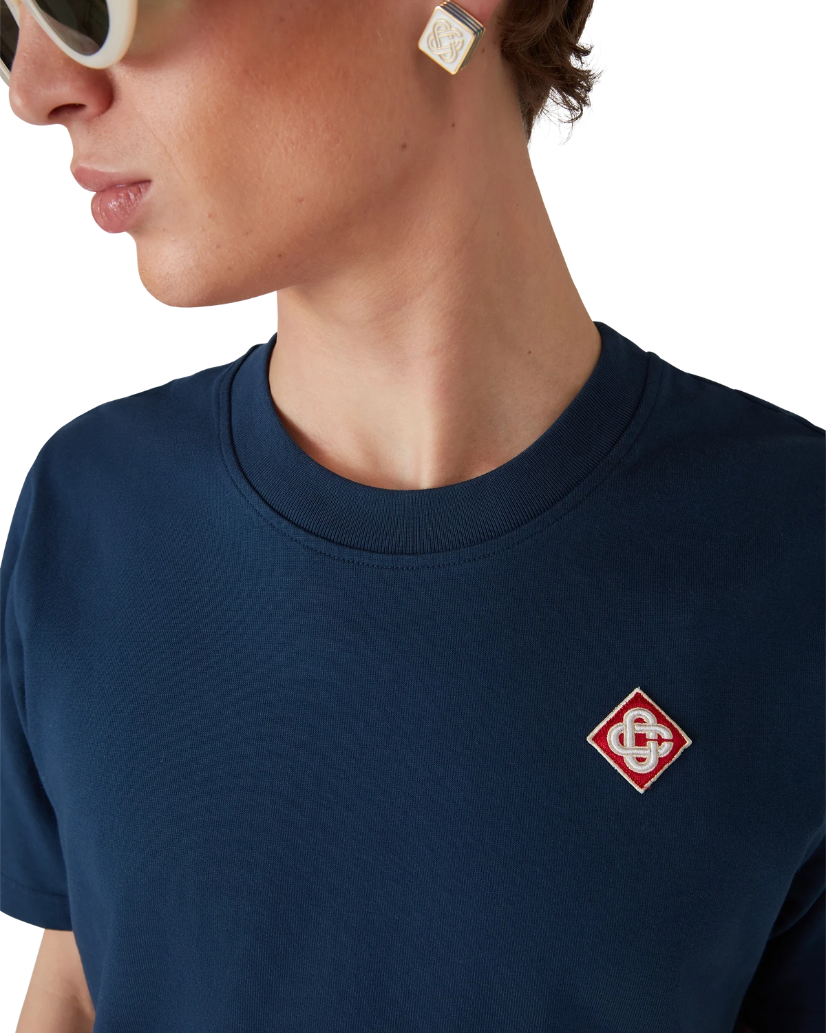 Navy Diamond Logo Short Sleeve T-Shirt