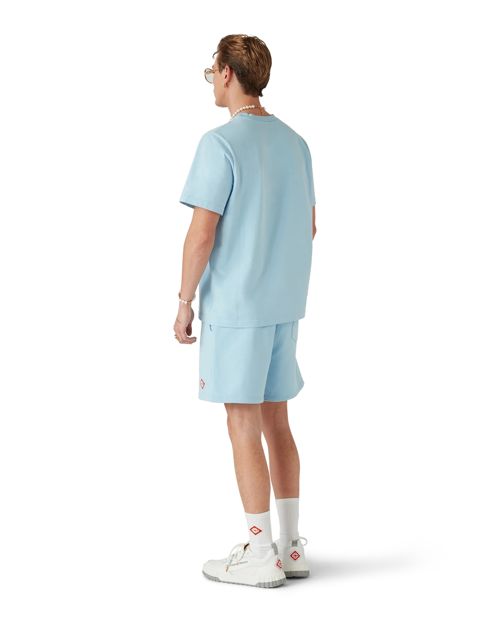 Light Blue Diamond Logo Short Sleeve T-Shirt