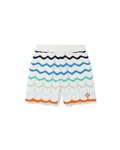 Gradient Wave Crochet Shorts