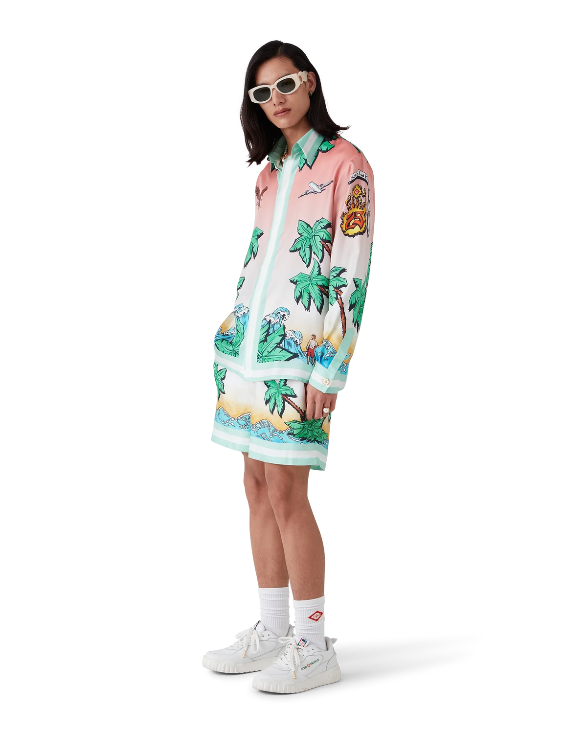 Tennis Club Silk Shorts