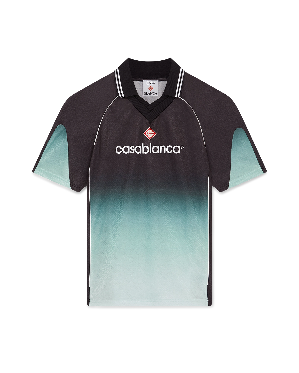 Aubergine Gradient Short Sleeve Football Jersey