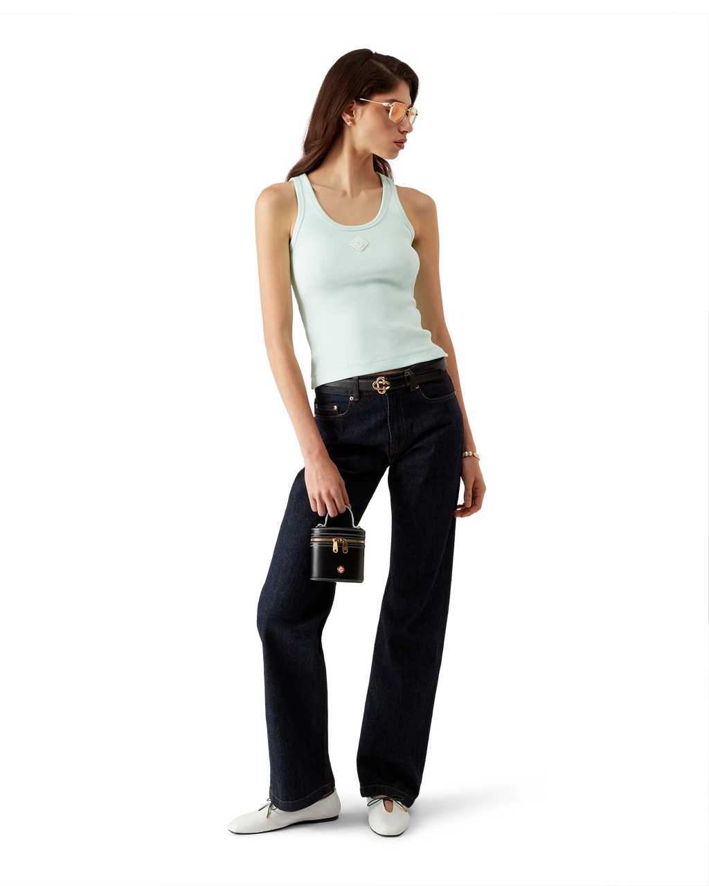 Ribbed Jersey Tank Top