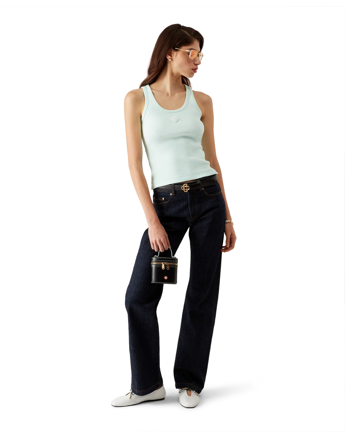 Ribbed Jersey Tank Top