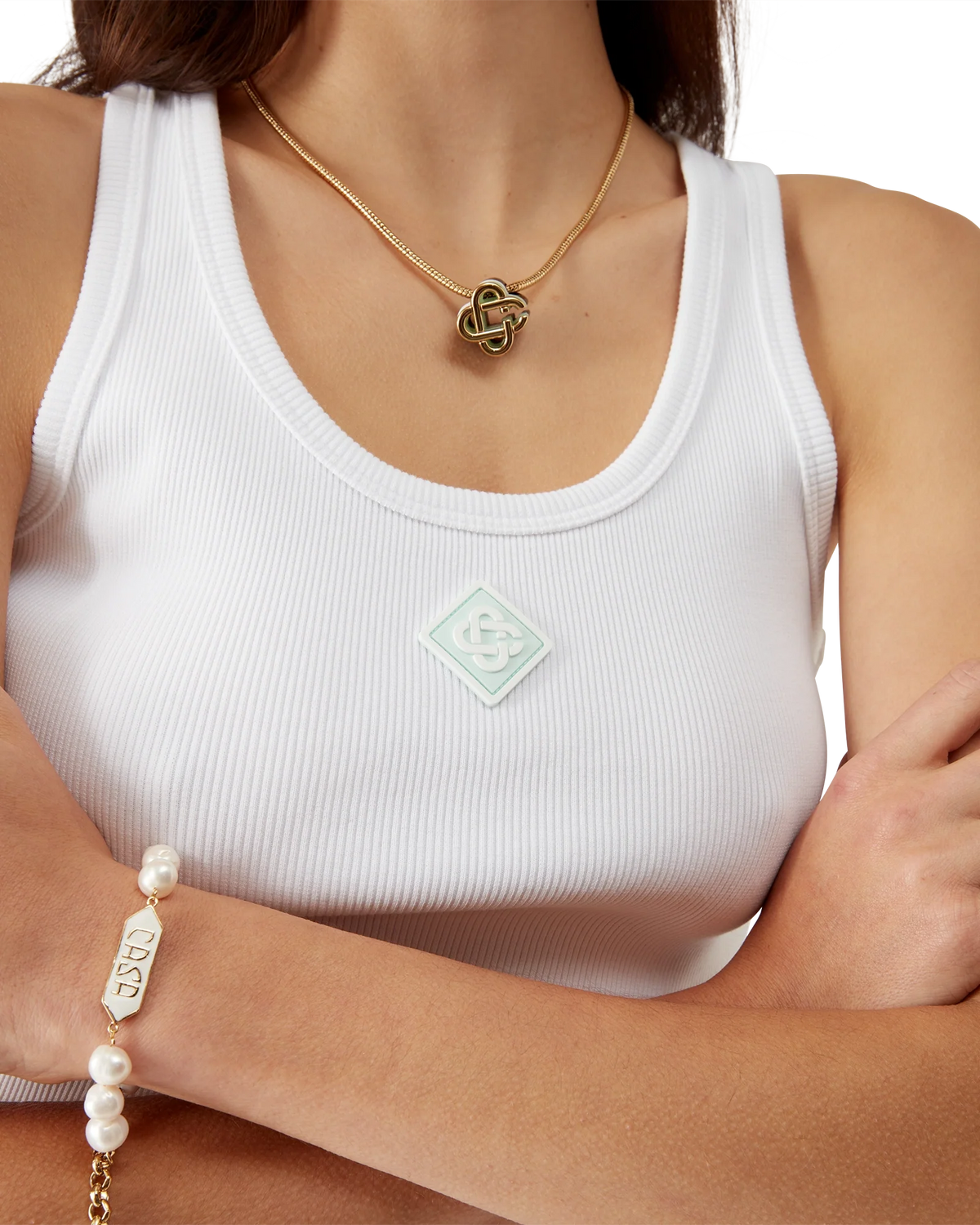 Ribbed Jersey Tank Top